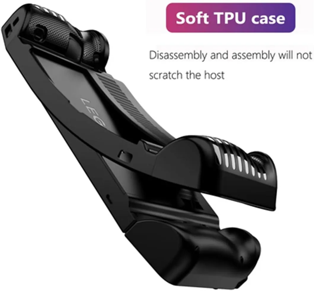 TPU Protective Cover for Lenovo Legion GO Game Console Case Handheld Protector Cover Accessories (Black)