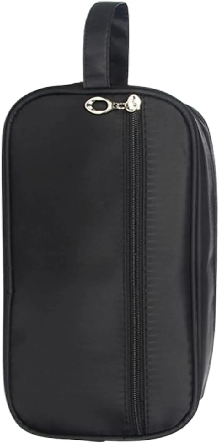 Travel Shaving Bag Wash Pouch for Men Shaving Accessories Bag Mens Wash Bag Travel Bathroom Pouches Hanging Toiletry Bag Black