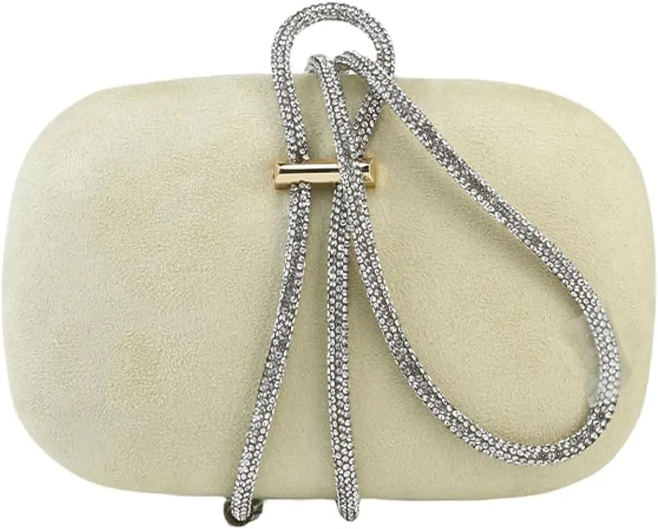 Trendy Clutch Purse Evening Bag for Women Evening Wedding Party Rhinestone Crossbody Shoulder Bag Handbag with Chain