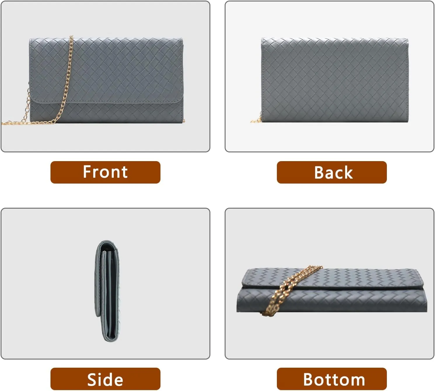 U U Crossbody Bags for Women, Handbags Cell Phone Wallet Small Purse with Credit Card Slots and Removebale Chain