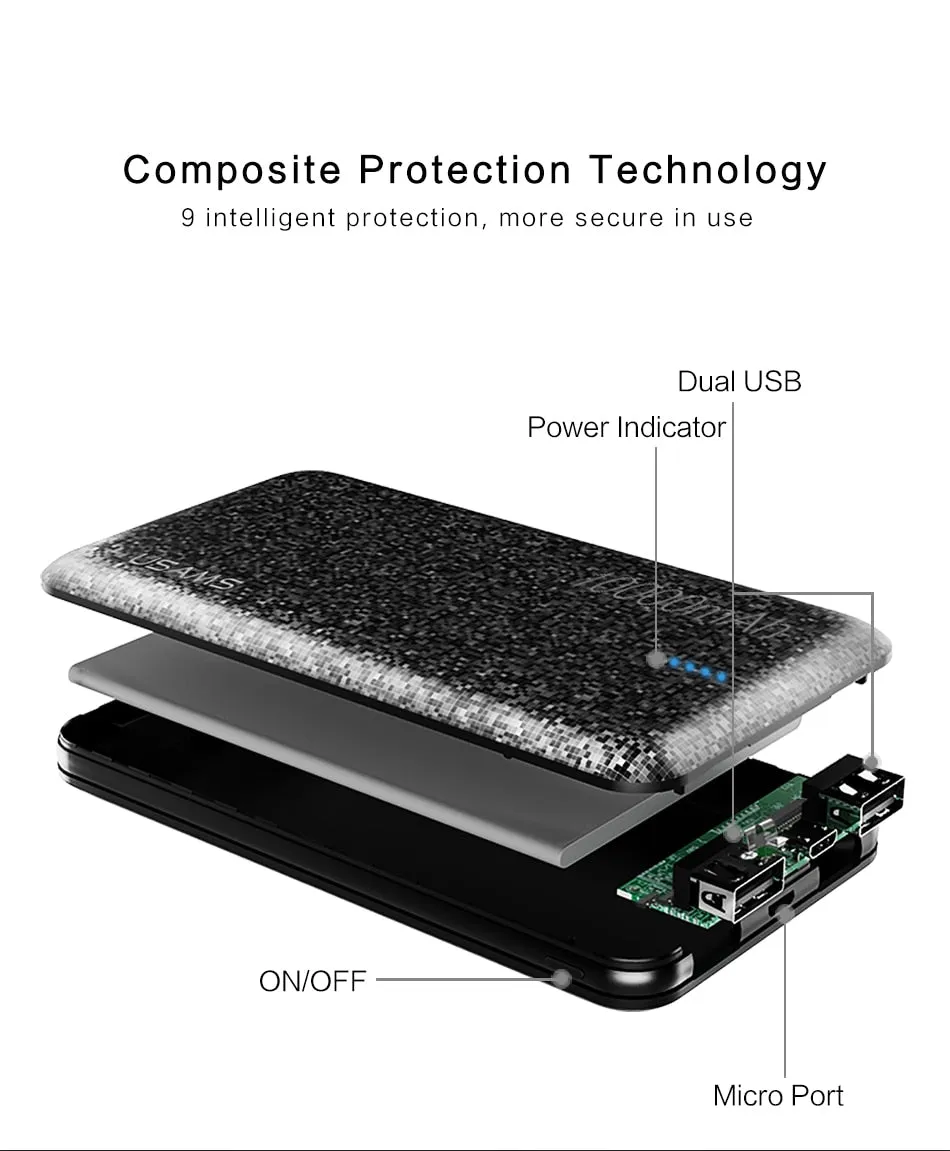 Ultra Slim Power Bank 10000mAh