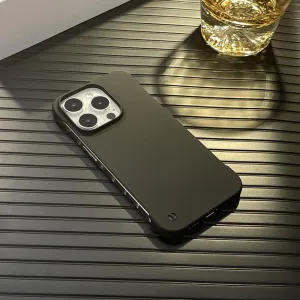 Ultra-Thin Frameless PC Hard Case for iPhone 15 14 13 12 Mini 11 Pro Max XR XS X 8 7 Plus SE Luxury Slim Cooling Candy Cover,BK,for iPhone 15