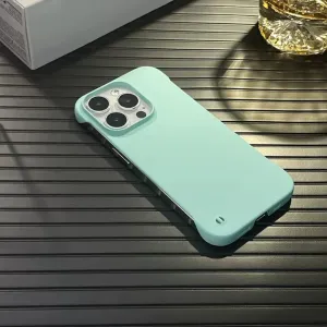 Ultra-Thin Frameless PC Hard Case for iPhone 15 14 13 12 Mini 11 Pro Max XR XS X 8 7 Plus SE Luxury Slim Cooling Candy Cover,CY,for iPhone 15