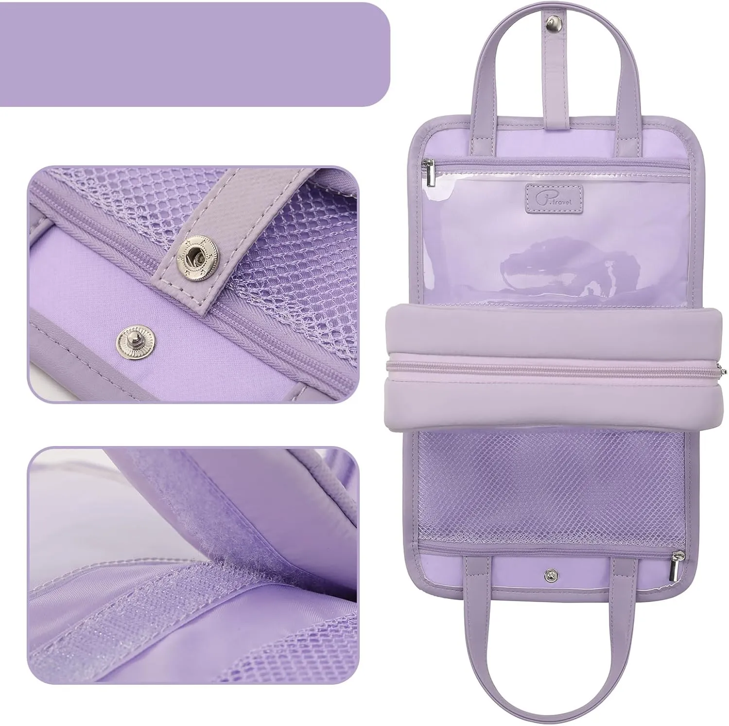 VanFn Cosmetic Bags, Travel Makeup Bag Toiletry Bag for Girls, Cosmetic Bag, Waterproof Zipper Pouches for Airline Travel, Toiletries, Bathroom & Organizing P.Travel Series