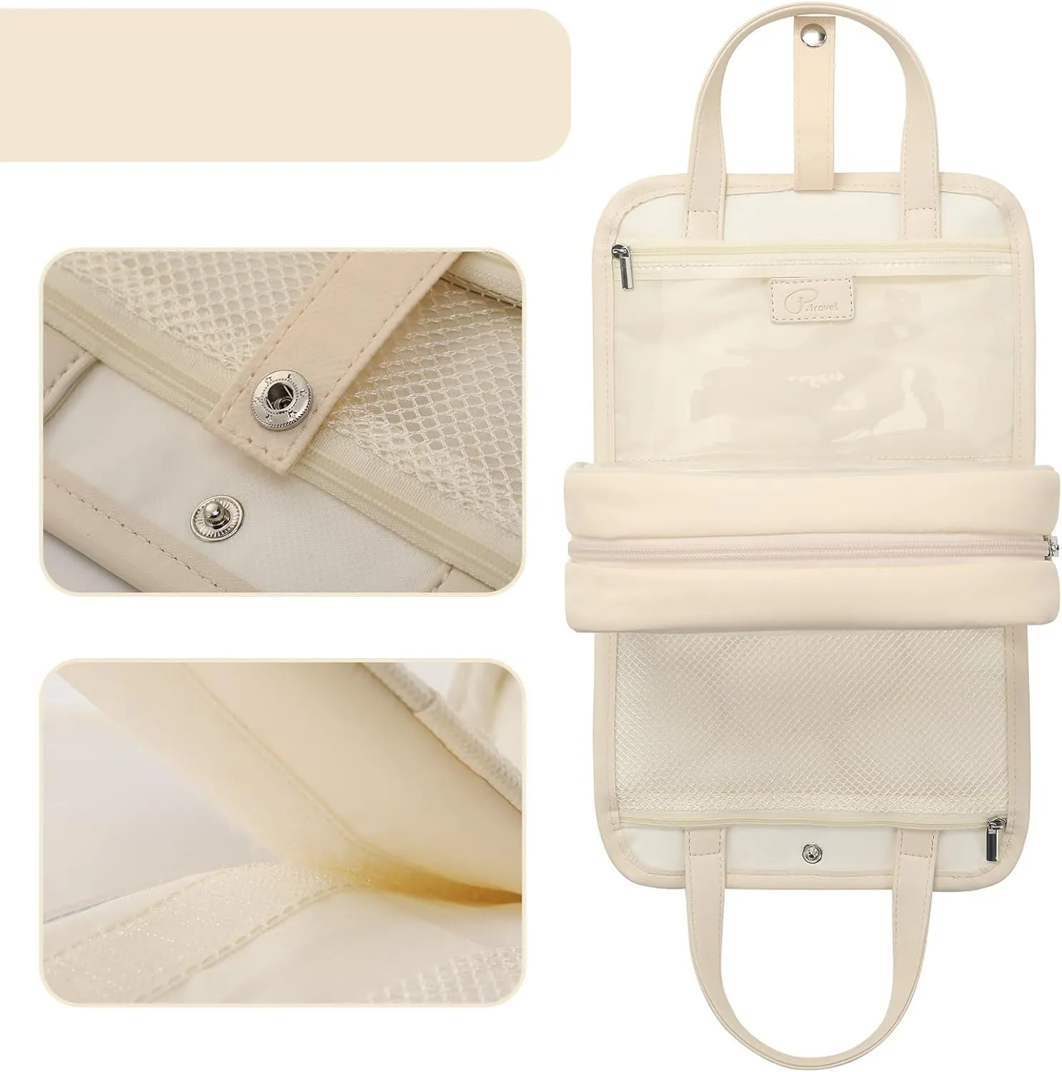 VanFn Cosmetic Bags, Travel Makeup Bag Toiletry Bag for Girls, Cosmetic Bag, Waterproof Zipper Pouches for Airline Travel, Toiletries, Bathroom & Organizing P.Travel Series