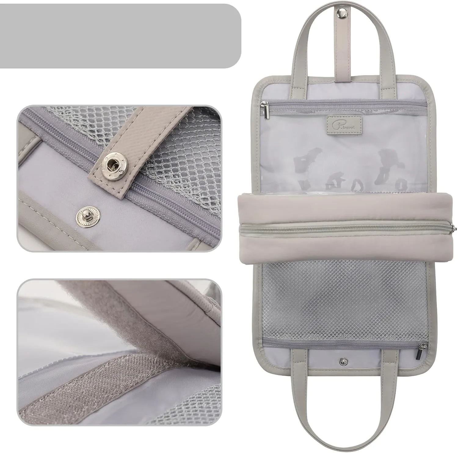 VanFn Cosmetic Bags, Travel Makeup Bag Toiletry Bag for Girls, Cosmetic Bag, Waterproof Zipper Pouches for Airline Travel, Toiletries, Bathroom & Organizing P.Travel Series