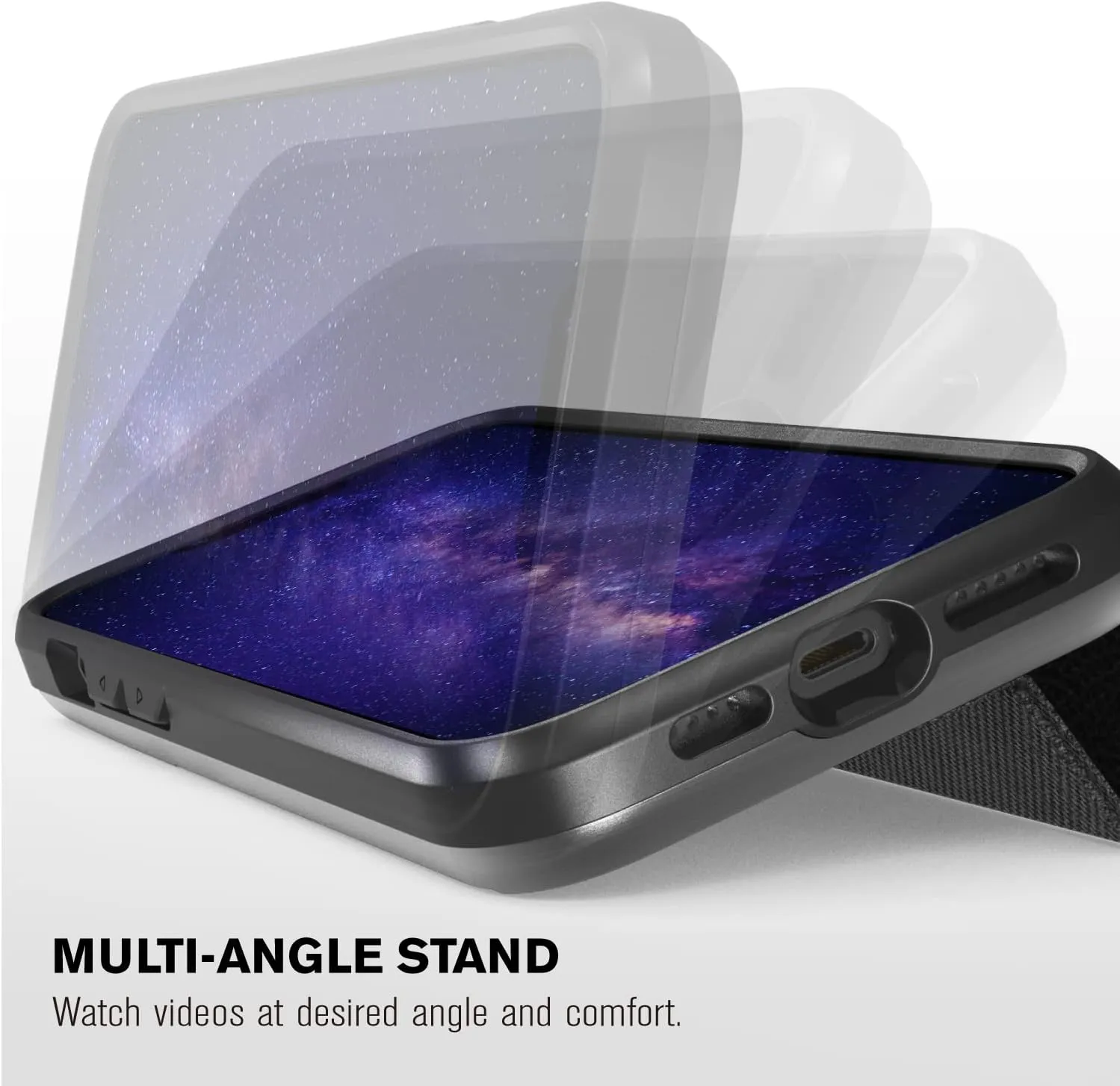 VENA vCommute Wallet Case Compatible with Apple iPhone 14 Pro Max (6.7"-inch), (Military Grade Drop Protection) Flip Leather Cover Card Slot Holder with Kickstand - Black Slate