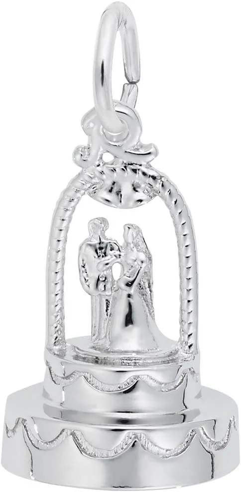 Wedding Cake Charm, Charms for Bracelets and Necklaces