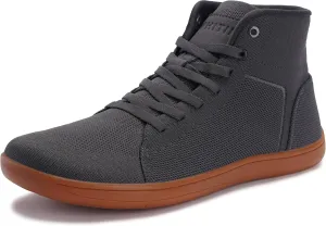 WHITIN Men's High Top Minimalist Barefoot Shoes | Wide Toe Box   Zero Drop Sole