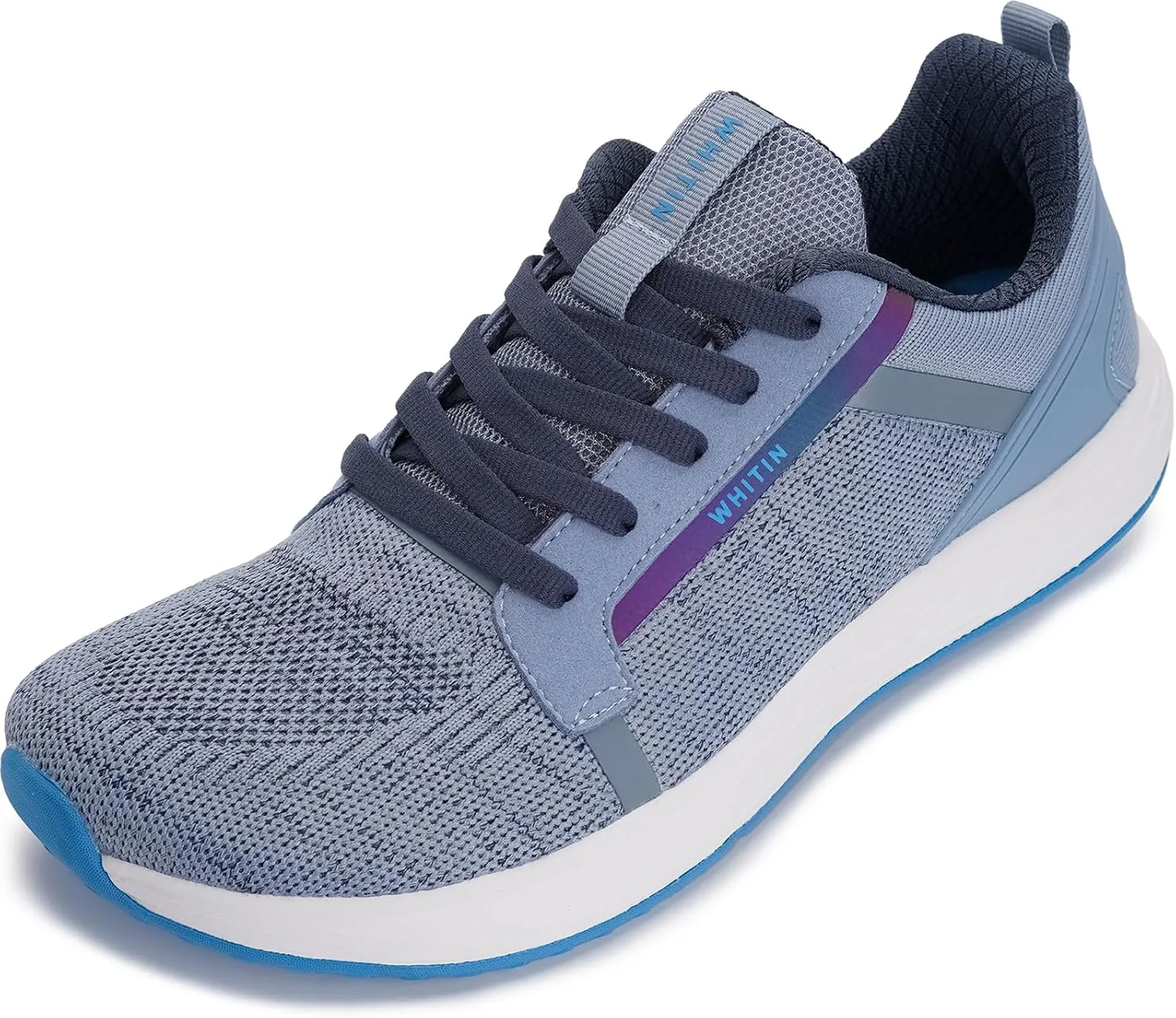 WHITIN Men's Wide Toe Box   Zero Drop Sole Road Running Shoes | Rubber Outsole
