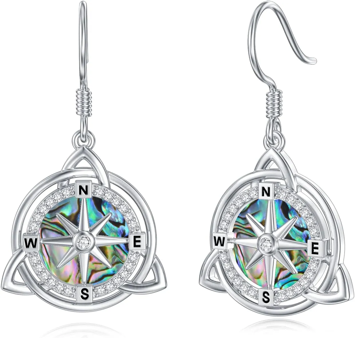 WINNICACA Tree of Life Earrings 925 Sterling Silver Abalone Shell Tree of Life Dangle Earrings Religion Jewelry Gifts for Women Christmas