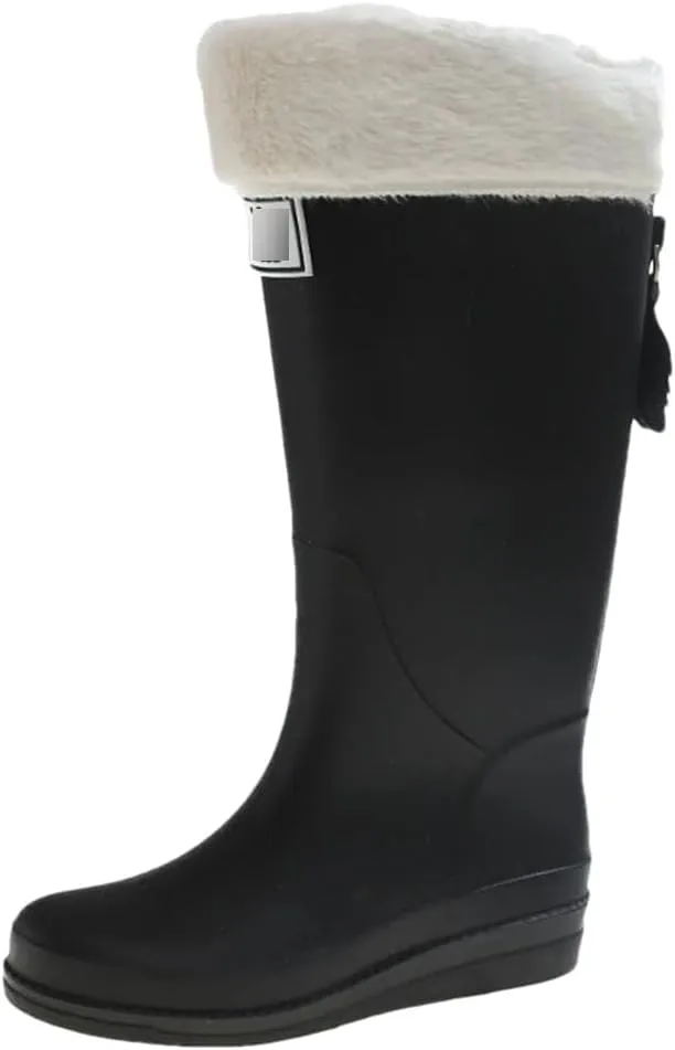 Wjnvfioo Fashion Women's Long Tube Thick Bottom Non-Slip Rainy Season Outdoor Rain Boots Waterproof Rain Boots Work Rain Boots