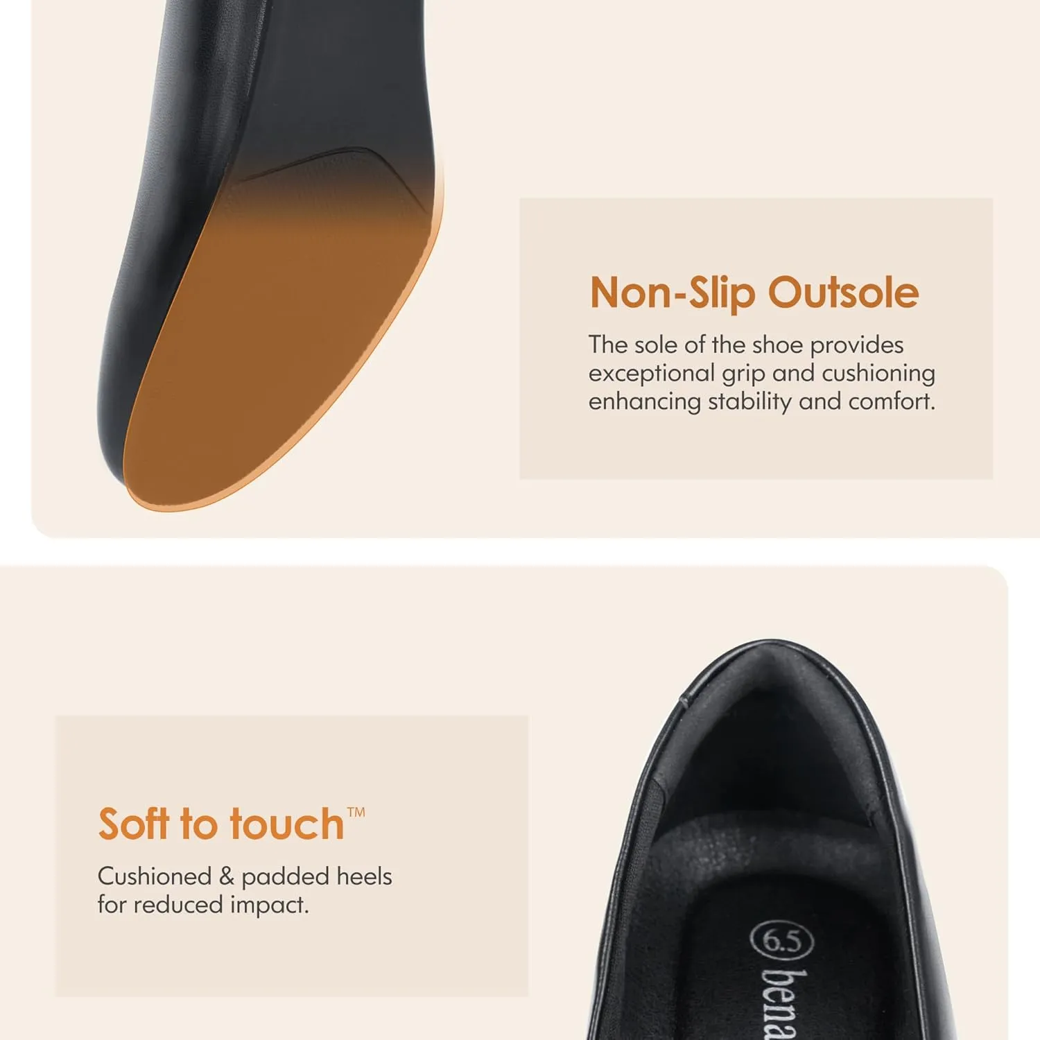 Women Dress Shoes Low Heel Work Pumps