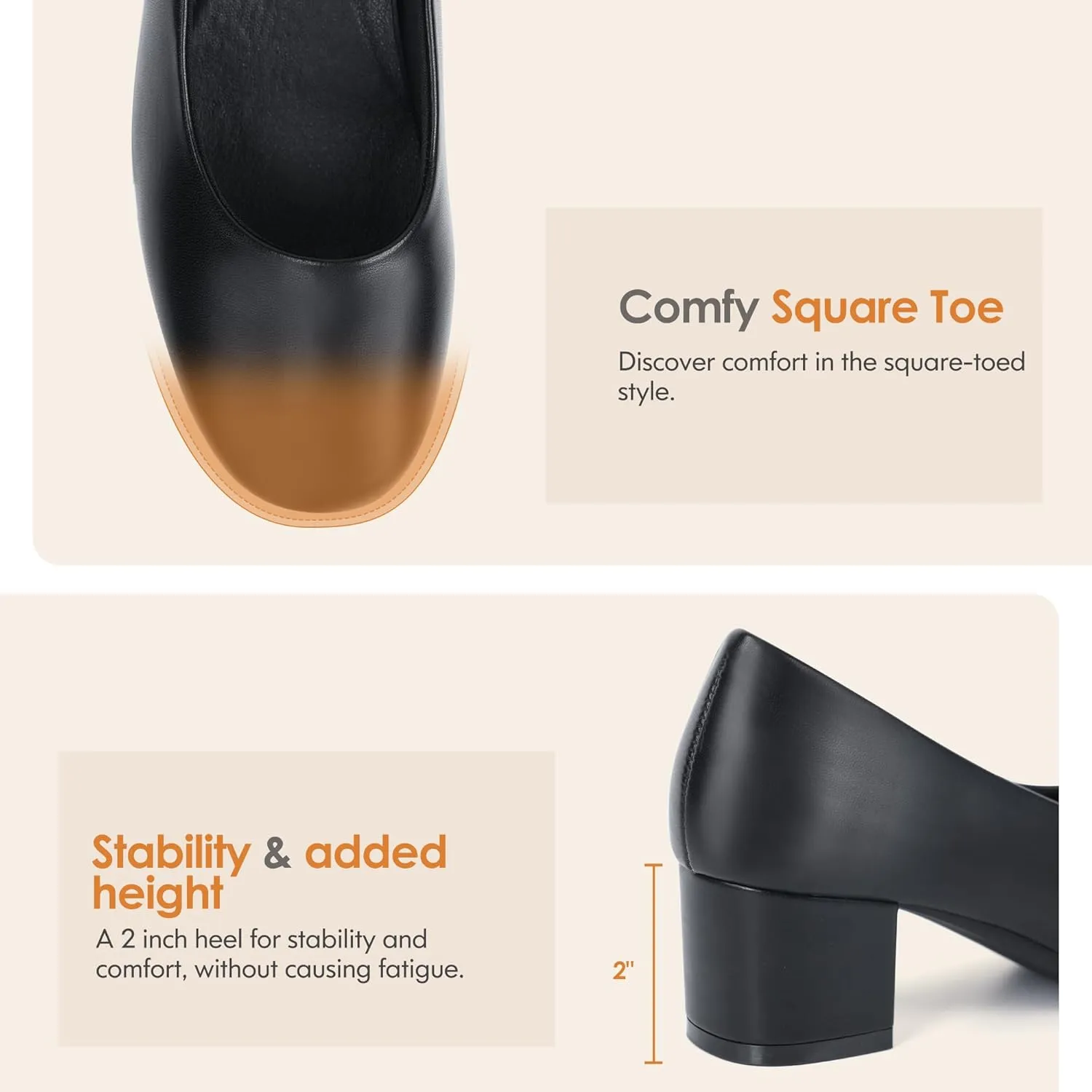 Women Dress Shoes Low Heel Work Pumps
