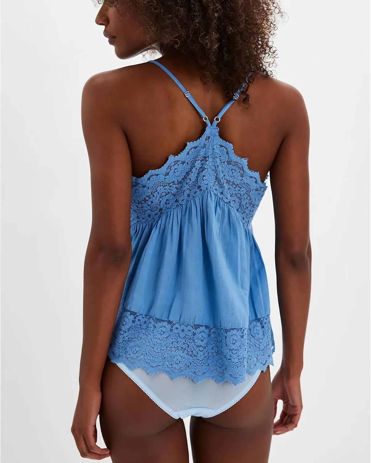 Women Lace Trim Tank Top Sexy Sleeveless Backless Flowy Cami Shirt Cross Criss Straps Camisoles Y2K Going Out Tops