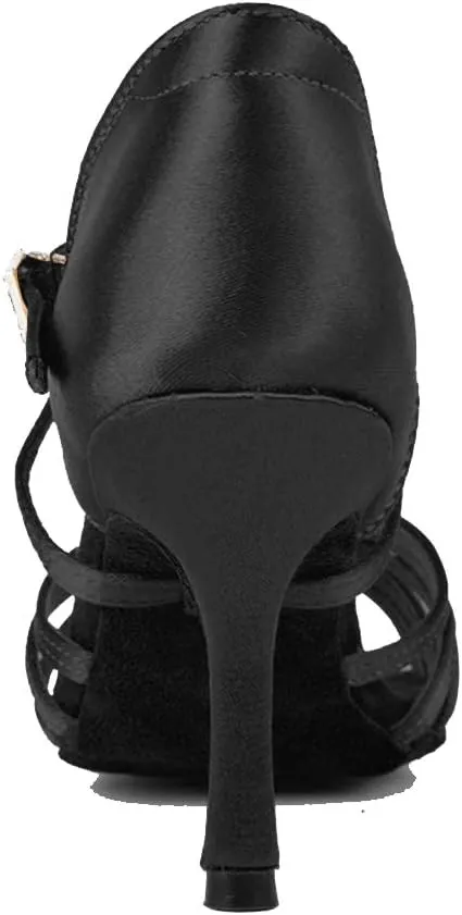 Women Latin Dance Shoes Ballroom Party Salsa Dance Practice Performance Shoes High Heel 213