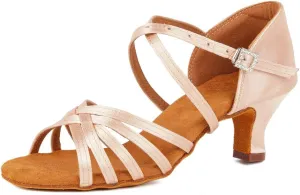 Women Latin Dance Shoes Ballroom Party Salsa Dance Practice Performance Shoes High Heel 213