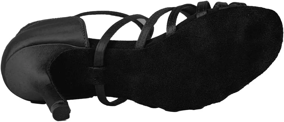 Women Latin Dance Shoes Ballroom Party Salsa Dance Practice Performance Shoes High Heel 213