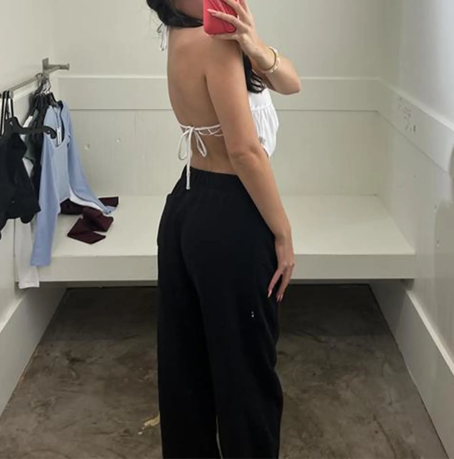 Women Sexy Halter Tops Tie Back Deep V Neck Sleeveless Crop Tops Y2K Backless Tops for Women Party Club Night
