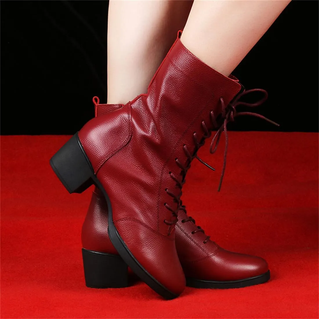 Women's Ballroom Damce Shoes Casual Split Sole Latin Tango Morden Shoes Ladies Chunky Heels Dance Shoes