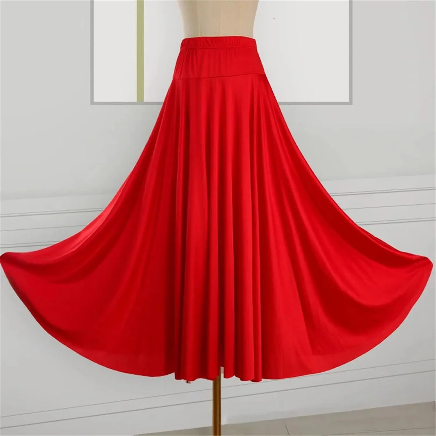 Women's Ballroom Swing Skirt, 10 Colors Pleated Dance