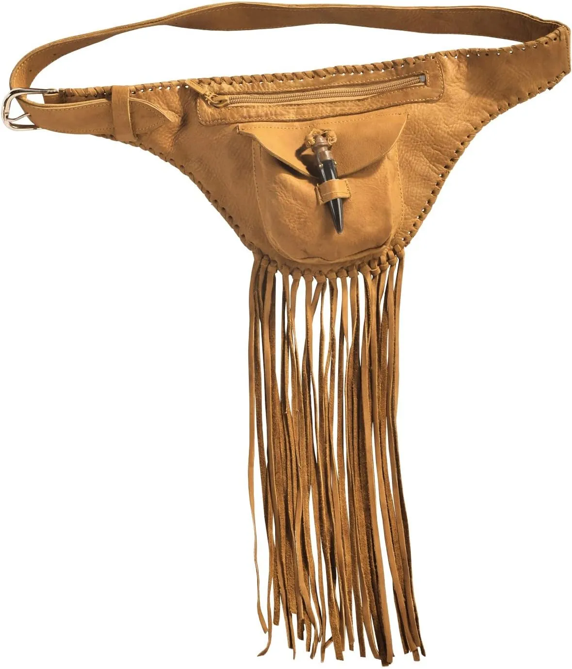 Women's Fringe Fanny Pack - Fannyfring-Tan