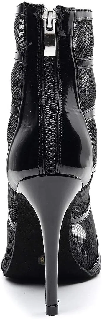 Women's Latin Dance Shoes with Straps Dance Shoes high Heel 10cm 4 inch Suede Bottom