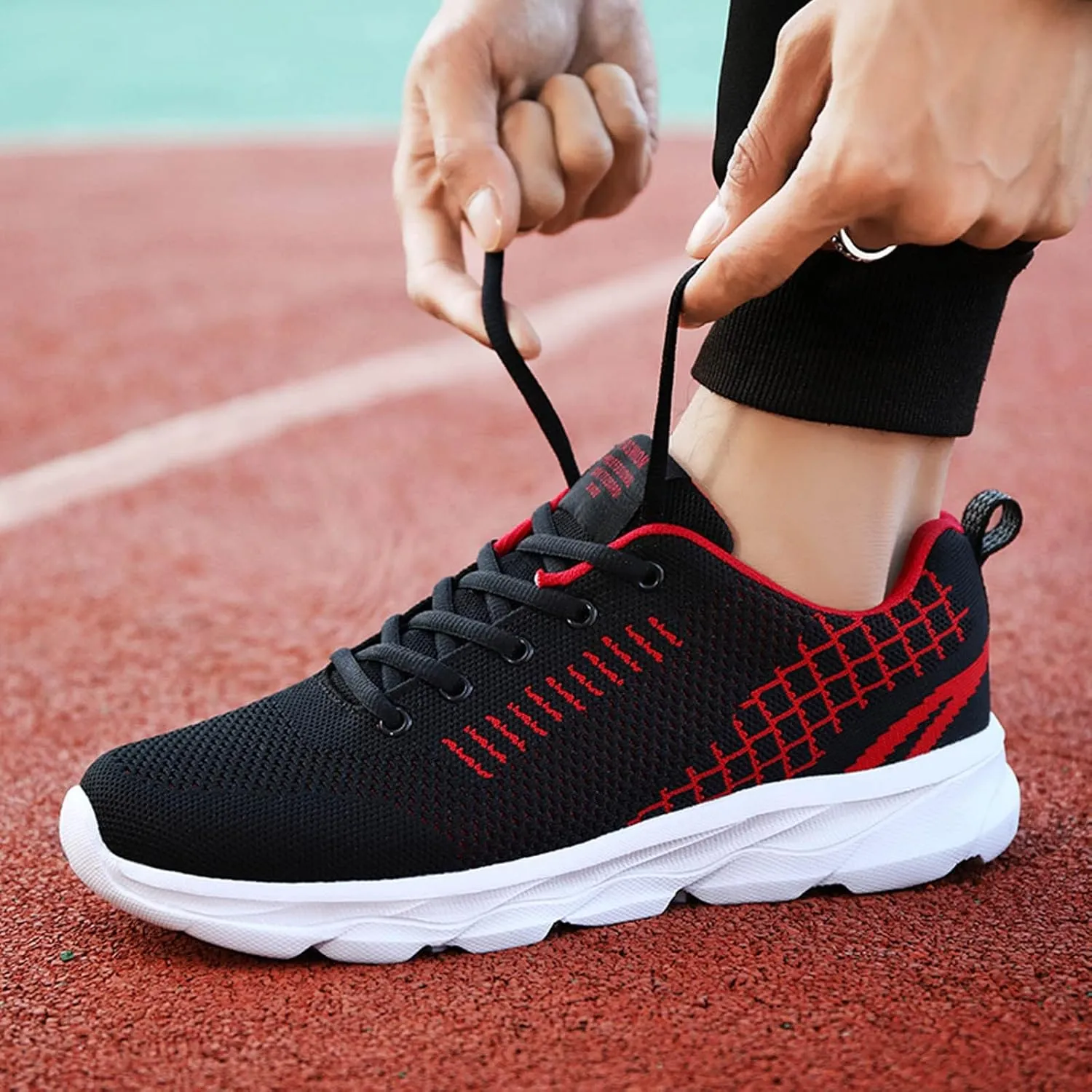 Women's Minimalist Walking Shoes Wide Toe Lace Up Tennis Shoes Men Athletic Casual Shoes for Fall Women Shoes Sneakers Black Tennis Shoe Trainers Shoe