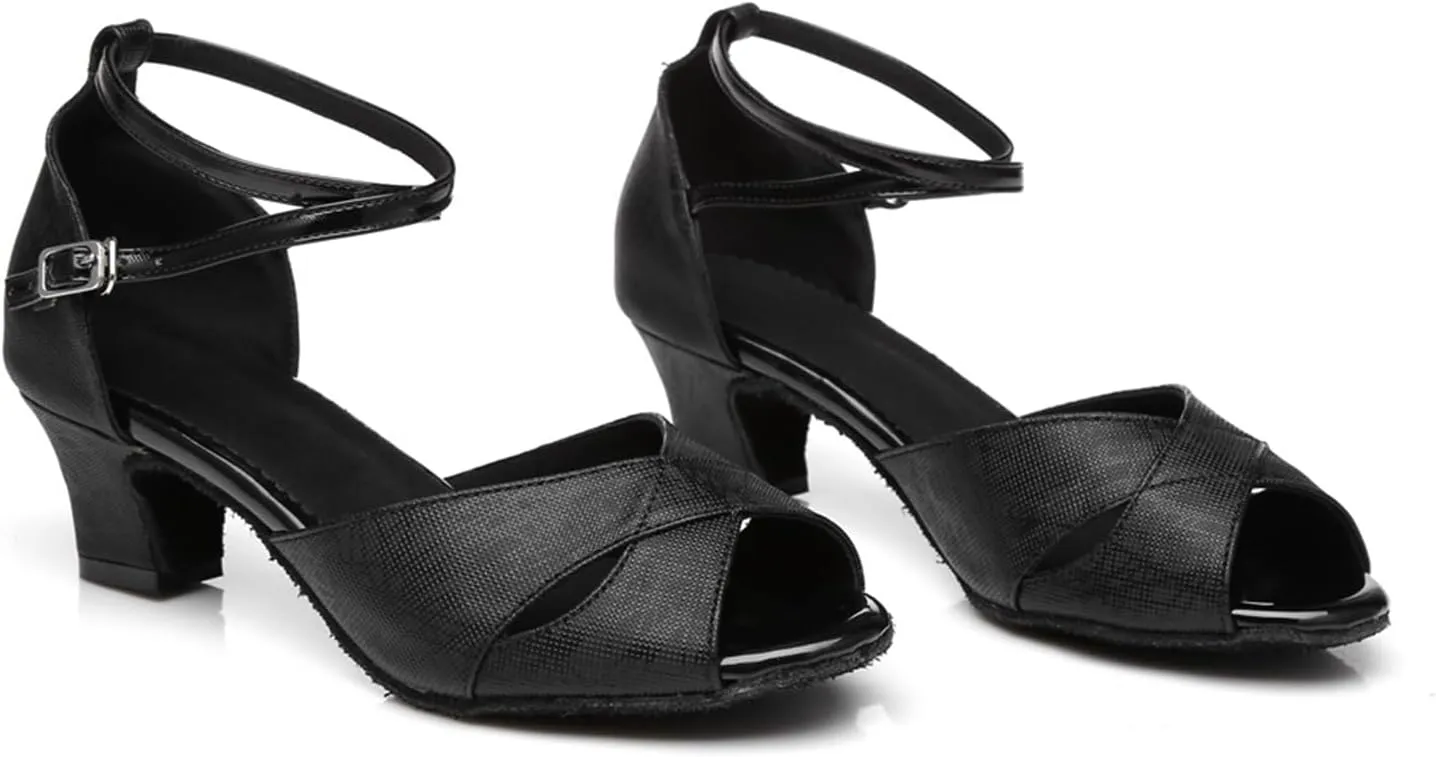 Women's Peep-Toe Synthetic Ballroom Tango Jazz Party Wedding Practice Dance Shoes