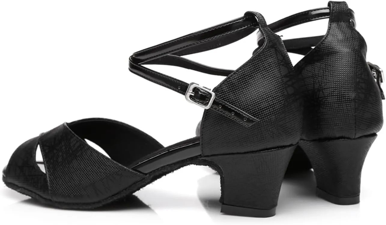 Women's Peep-Toe Synthetic Ballroom Tango Jazz Party Wedding Practice Dance Shoes
