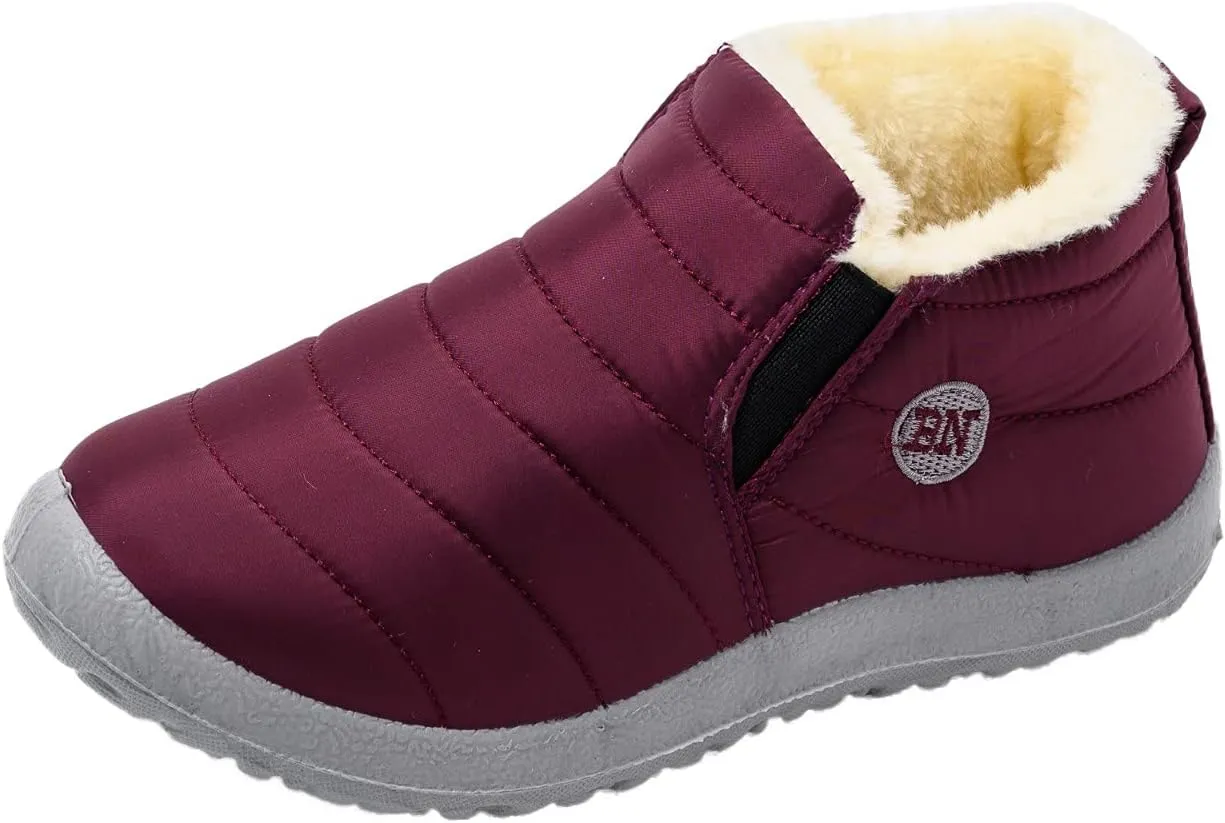 Women's Snow Boots Waterproof Lightweight Women's Classic Non-Slip Ankle Snow Boots Womens Winter Warm Knee High Down Snow Boots Waterproof Winter Boot Women Botas De Mujer Para Invierno Y Ancho