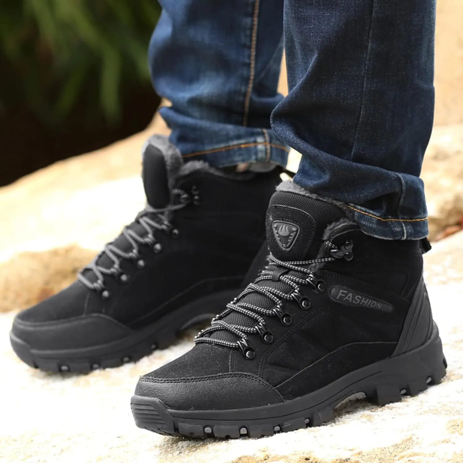 Womens Winter Snow Boots Ankle Womens Boots Winter Fashion Extra Wide Width Women's Winter Boots Womens Non Slip Insulated Snow Boots Womens Winter Hiking Boots Wide Width