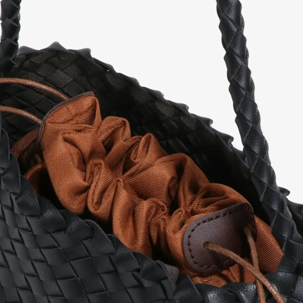 Women's Woven Tote Bag Purse Trendy Woven Shoulder Bag Purses Handbags Handmade Underarm Handbags Vegan Leather Hobo Bag